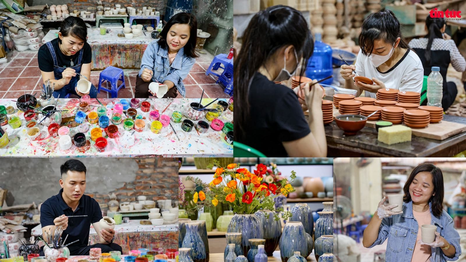 Lọ Hoa Men Ngọc Cổ Điển