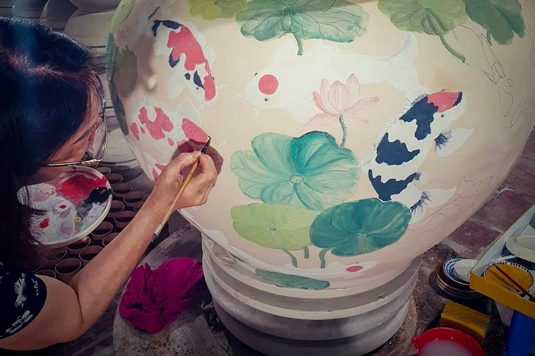 Nghệ nhân phục chế gốm cổ